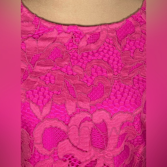 Lilly Pulitzer Aaliyah Lace Dress In Magenta sz 0 - Picture 8 of 10